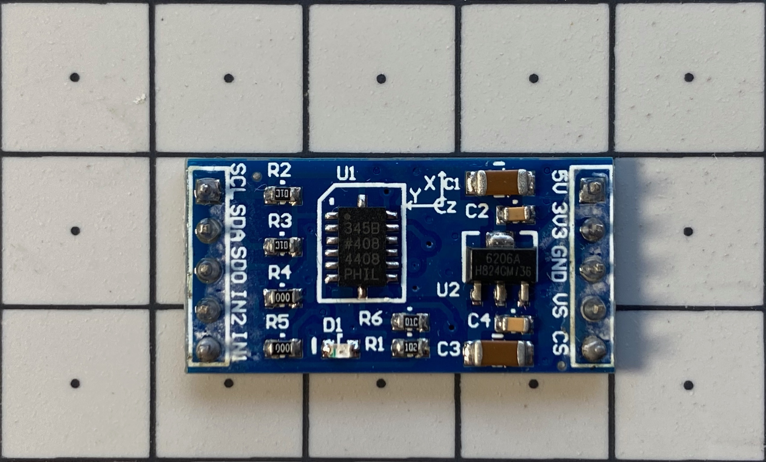 Macro: ADXL345 accelerometer